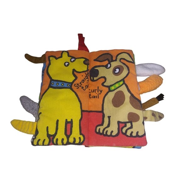 Jellycat London Puppy Tails Soft Cover Baby Book Anne Wilkinson Plush Book - Picture 3 of 10